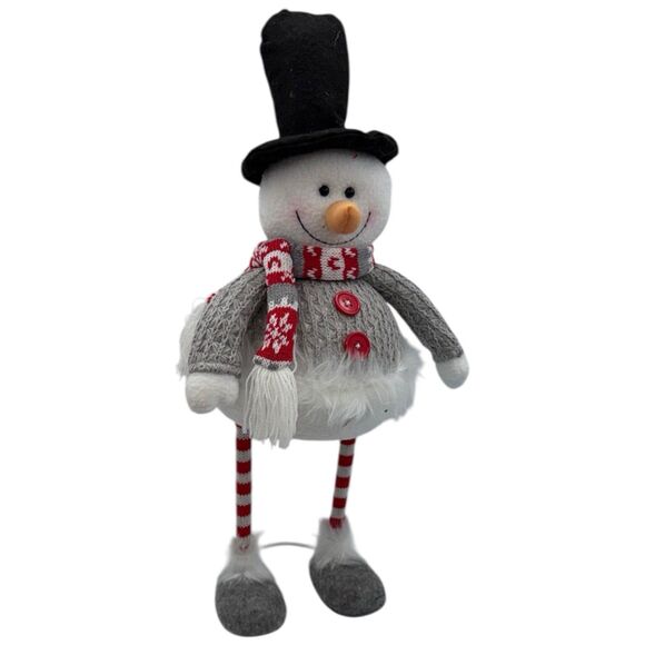 burton + BURTON Snowman Bobble Body Long Leg Rare 17" Spring Standing - Picture 1 of 16
